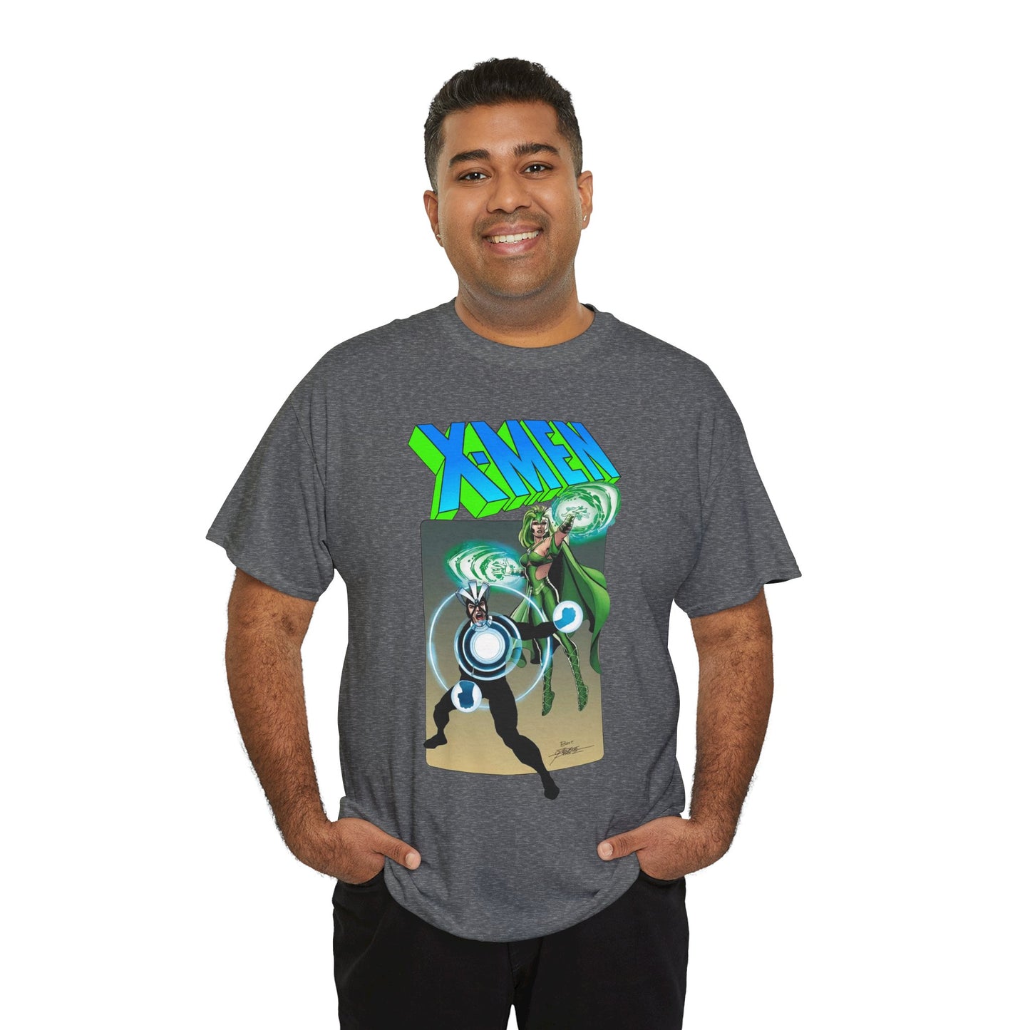 Havok & Polaris T-Shirt - George Perez Art - Uncanny X-Men Members - Marvel Comics Mutants