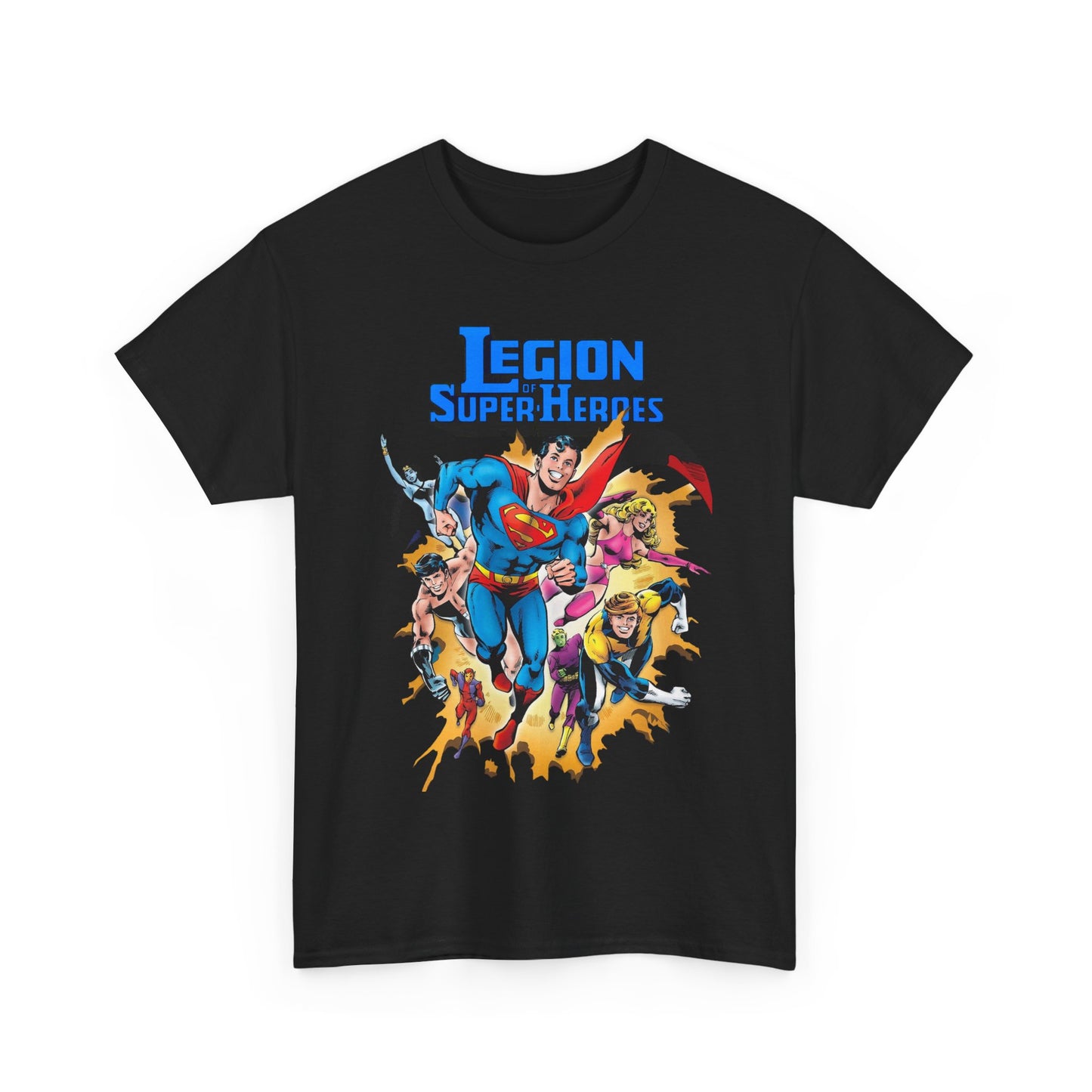 Superboy & Legion of Super-Heroes T-Shirt - Joe Staton Art - DC Comics