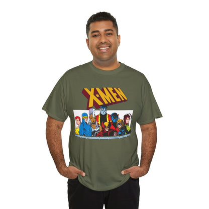 X-Men T-Shirt - Arthur Adams Art - Cyclops, Nightcrawler, Storm, Wolverine, Shadowcat, Phoenix (Rachel Summers), Colossus, Rogue - Marvel Comics