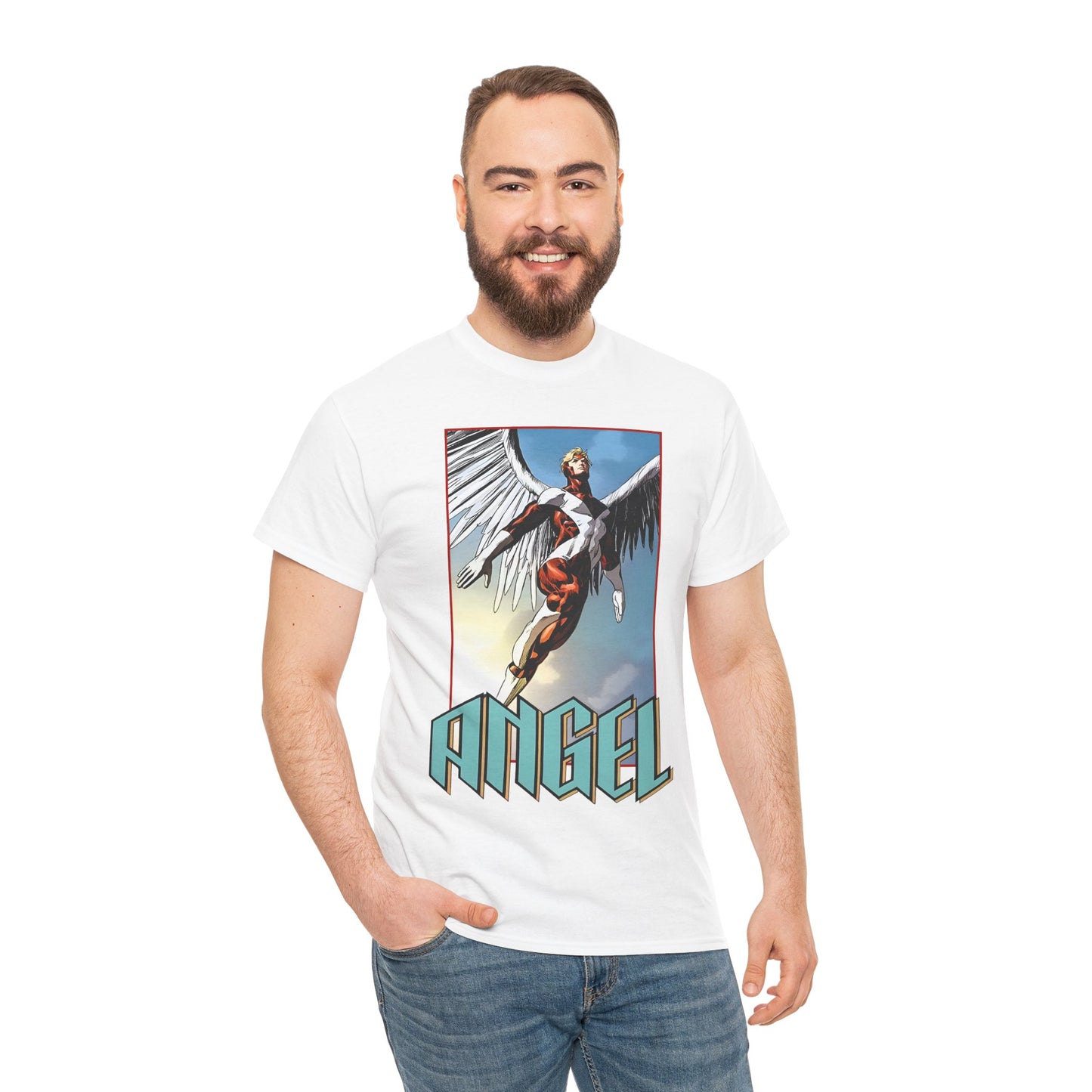 Angel T-Shirt - Mike Deodato Art - Marvel Comics X-Men Member