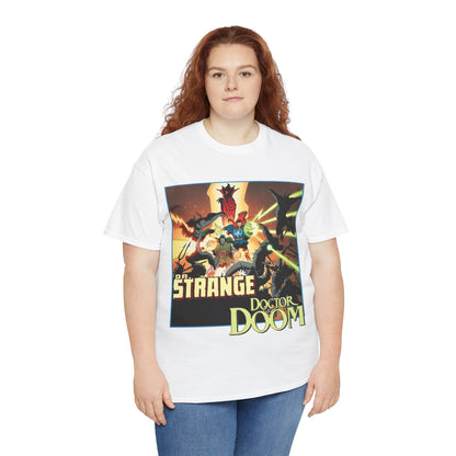 Dr Strange & Doctor Doom T-Shirt - Mike Mignola Art - Triumph & Torment - 1980s Graphic Novel Fighting Mephisto - Marvel Comics