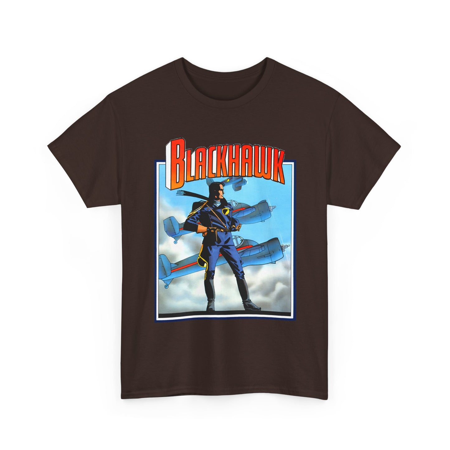 Blackhawk T-Shirt - Howard Chaykin Art - World War II Anti-Nazi Ace Pilots - DC Comics