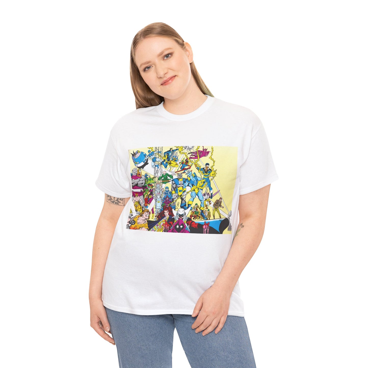 Who's Who in the DC Universe T-Shirt - George Perez Art - Black Lightning, Black Orchid - #3 Cover Art - DC Comics