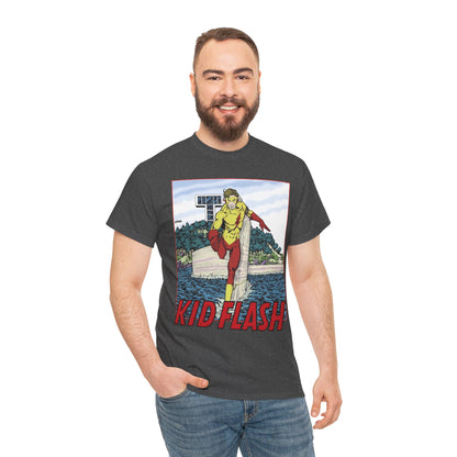 Kid Flash T-Shirt - George Perez Art - Wally West - New Teen Titans Member - Titans Tower - Future Flash - DC Comics