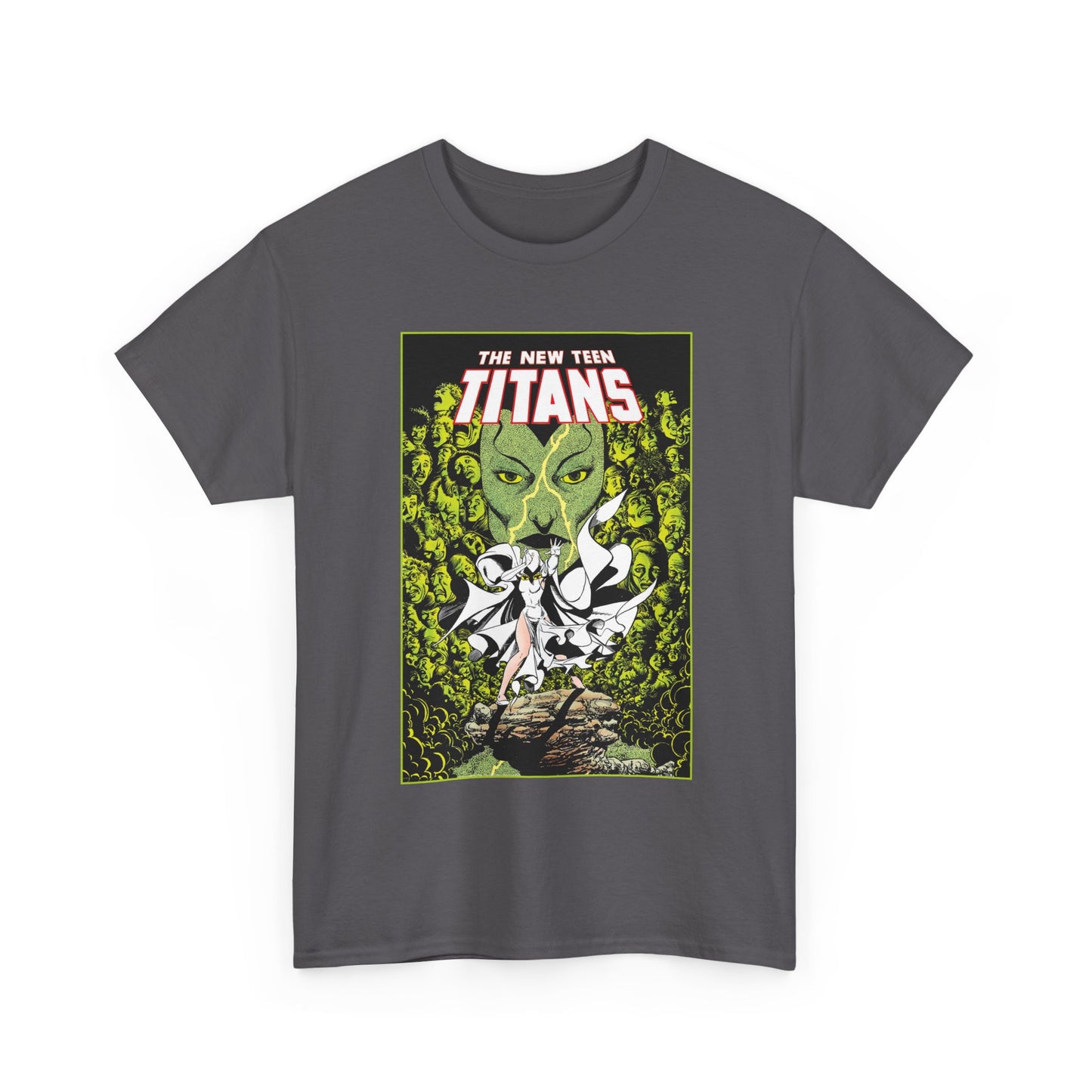 Raven T-Shirt - George Perez Art - New Teen Titans - Versus Phobia - White Raven Costume - DC Comics