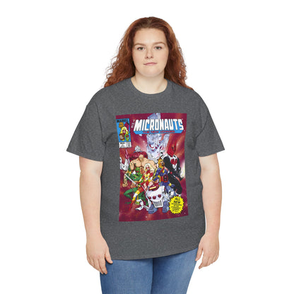 Micronauts: The New Voyages T-Shirt - Commander Arcturus Rann, Biotron, Marionette, Bug - Marvel Comics Series