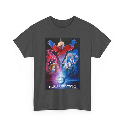 New Universe T-Shirt - Bill Sienkiewicz Art - Star Brand, Night Mask, Justice, DP7, Psi-Force, Kickers Inc - Marvel Comics