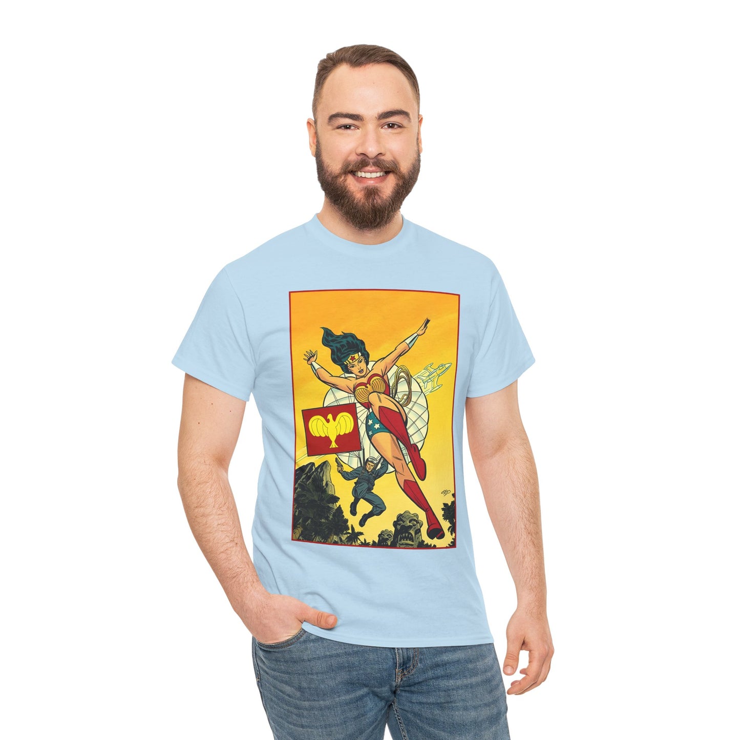 Wonder Woman T-Shirt - Michael Cho Art - Golden Age Art Theme - Steve Trevor - DC Comics
