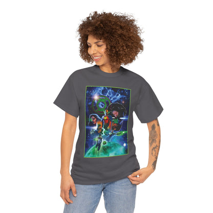 Green Lantern T-Shirt - Liam Sharp Art - Alan Scott, Hal Jordan, Kyle Rayner - DC Comics