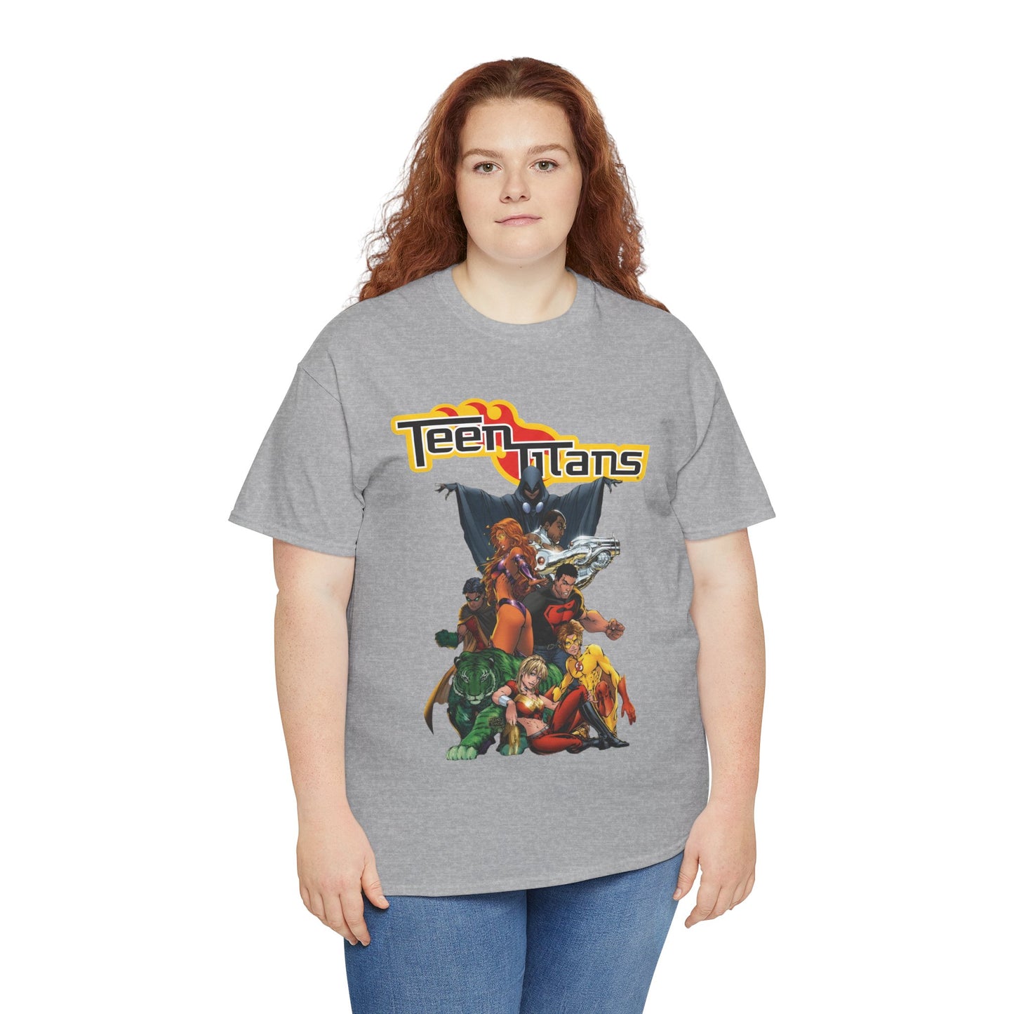 Teen Titans T-Shirt - Michael Turner Art - Cyborg, Raven, Wonder Girl, Superboy, Robin, Starfire - DC Comics