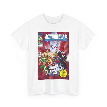 Micronauts: The New Voyages T-Shirt - Commander Arcturus Rann, Biotron, Marionette, Bug - Marvel Comics Series