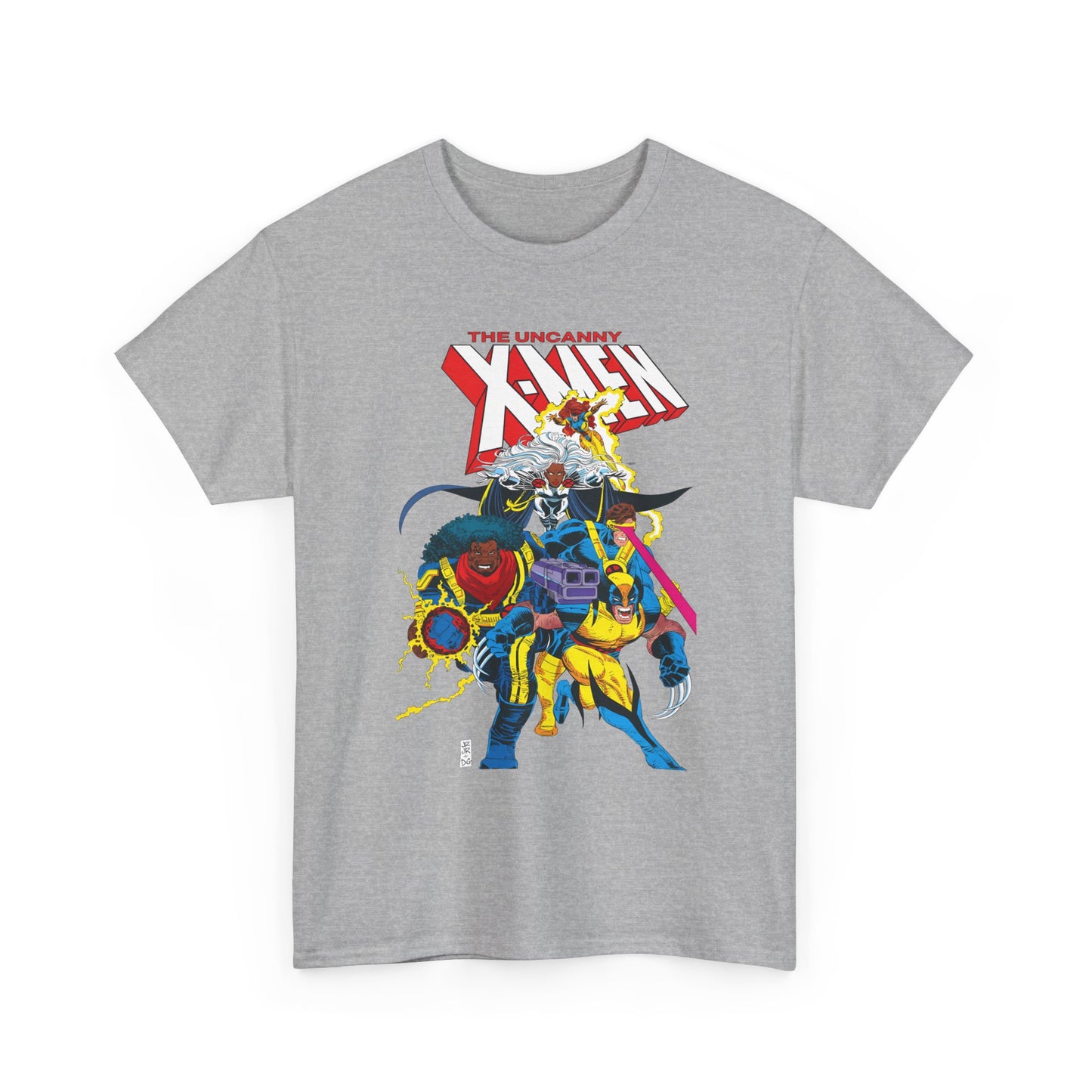 Uncanny X-Men T-Shirt - John Romita Jr Art - Cyclops, Storm, Bishop, Jean Grey, Wolverine - Marvel Comics