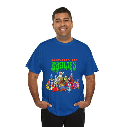 Groovie Goolies T-Shirt - The Monster Trio (Drac, Frankie, Wolfie) - Hagatha, Bella La Ghostly, Boneapart, Mummy - Horrible Hall on Horrible Drive - Filmation Cartoon