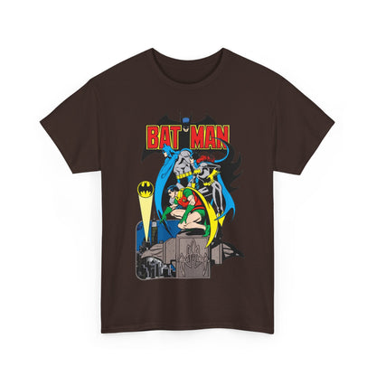 Batman, Robin & Batgirl T-Shirt - José Luis García-López Art - DC Comics Style Guide - 1970s Retro Art - Gotham City - Bat Signal
