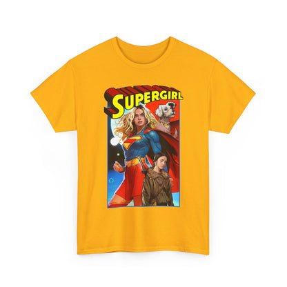 Supergirl & Krypto T-Shirt - Dan Mora Art - Upcoming 2026 Movie with Milly Alcock - DC Comics