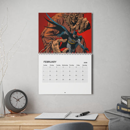 Batman Calendar (2026) - Bronze Age Art - Joker, Scarecrow, Two Face, Catwoman - Gotham City, Dark Knight Detective