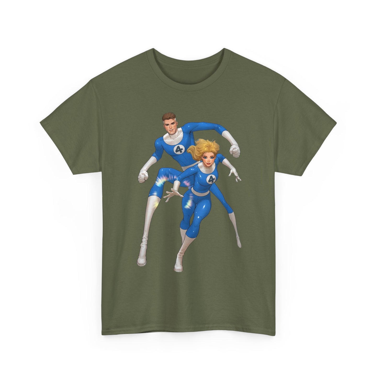Mr. Fantastic & Invisible Woman T-Shirt - David Nakayama Art - Fantastic Four - Marvel Comics