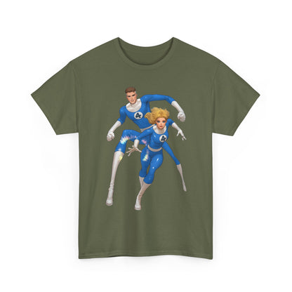Mr. Fantastic & Invisible Woman T-Shirt - David Nakayama Art - Fantastic Four - Marvel Comics