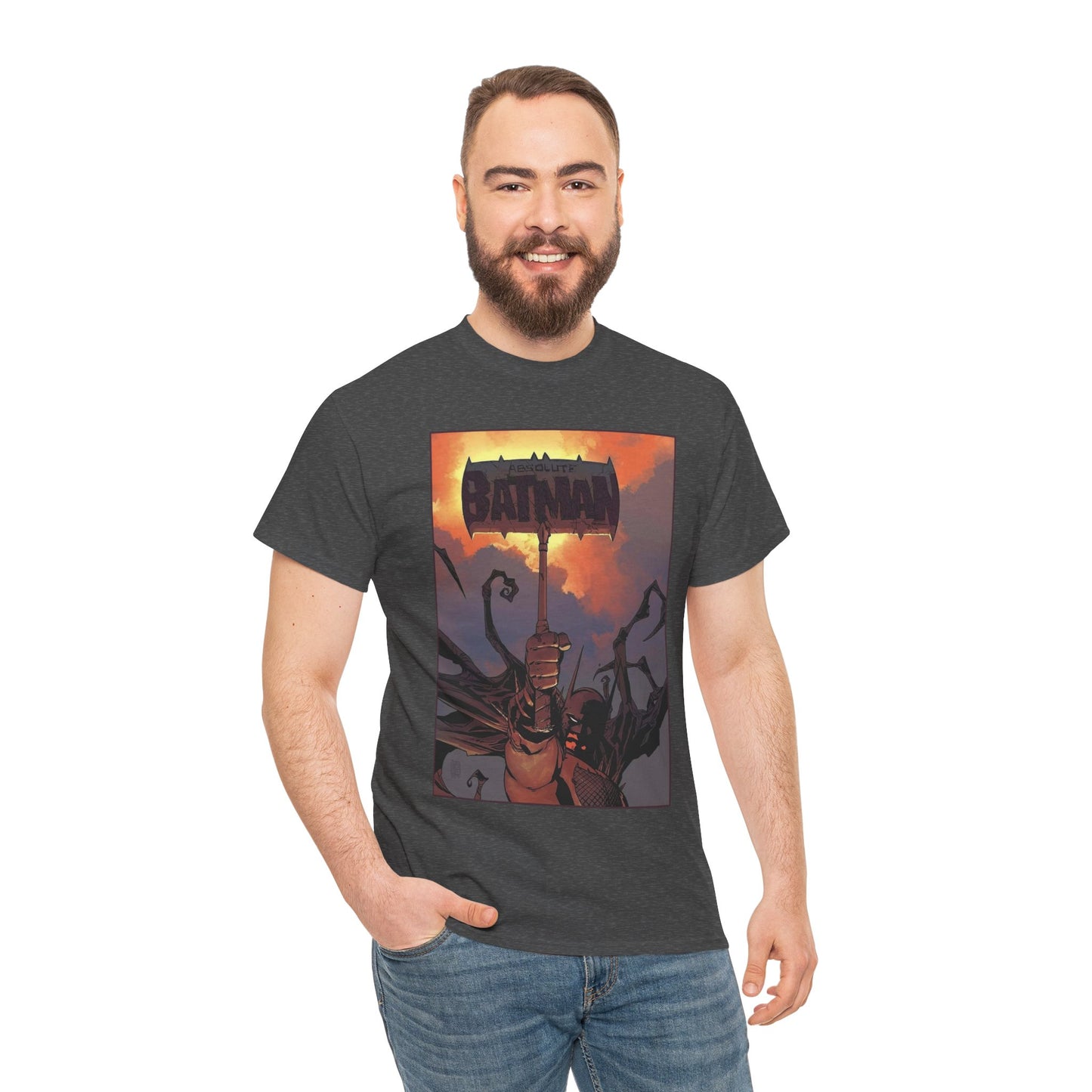 Absolute Batman T-Shirt - Giussepe Camuncoli Art - Raising the Hammer - Gotham Hero - DC Comics All-In