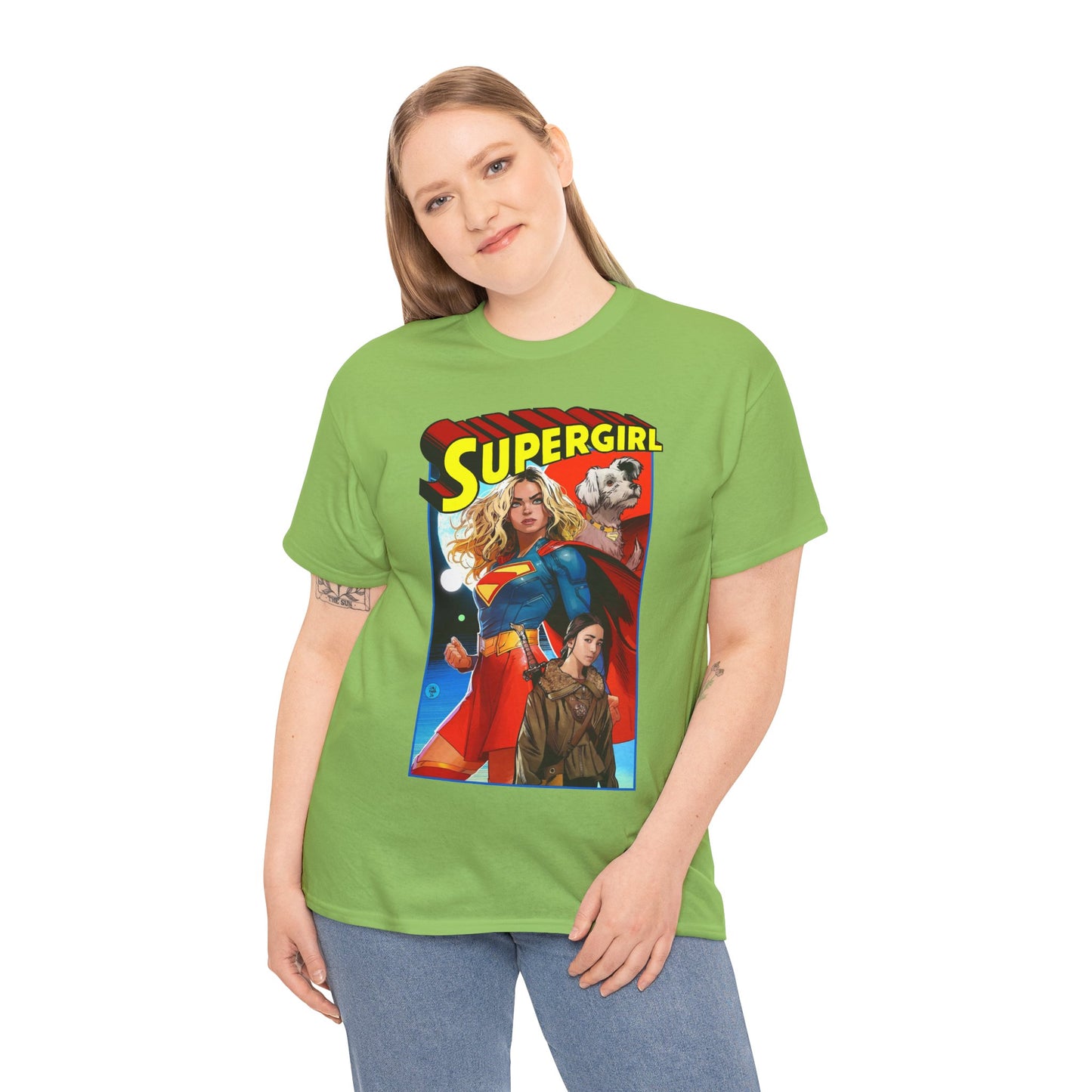 Supergirl & Krypto T-Shirt - Dan Mora Art - Upcoming 2026 Movie with Milly Alcock - DC Comics