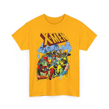 Giant-Sized X-Men T-Shirt - Dave Cockrum Art - Wolverine, Storm, Colossus, Cyclops, Nightcrawler, Thunderbird - New Chris Claremont Era - Marvel Comics
