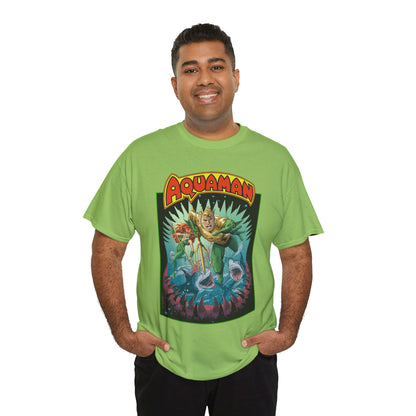 Aquaman T-Shirt - José Luis García-López Art - 80th Anniversary Variant Cover - Arthur Curry, Mera, Bronze Age Look - DC Comics