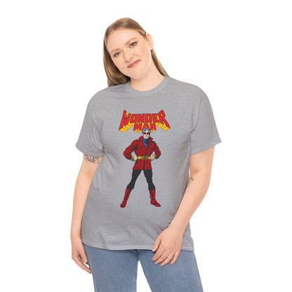 Wonder Man T-Shirt - George Perez Art - West Coast Avengers - Marvel Comics - Simon Williams - Safari Jacket Look