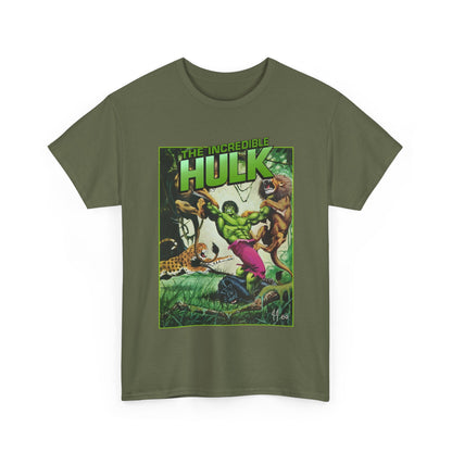 Incredible Hulk T-Shirt - Joe Jusko Art - Hulk Fighting Lions and Tigers - Marvel Comics