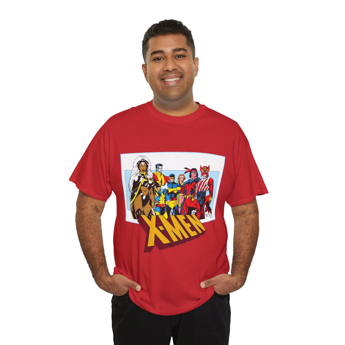 X-Men T-Shirt - Arthur Adams Art - Cyclops, Nightcrawler, Storm, Wolverine, Thunderbird, Sunfire, Banshee - Marvel Comics