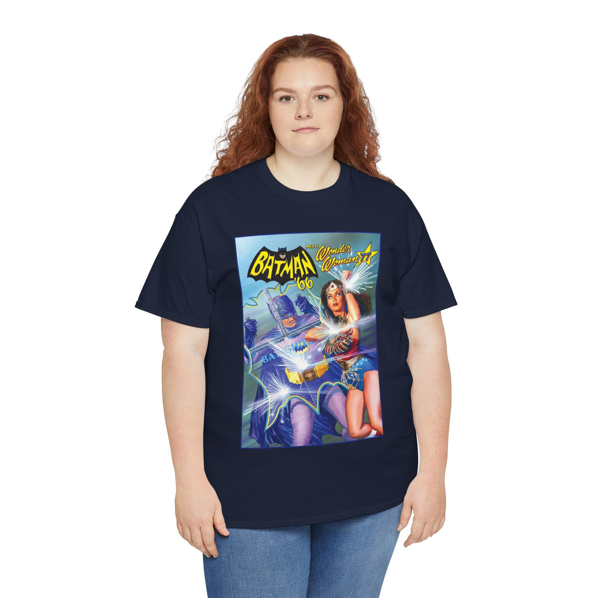 Batman '66 Meets Wonder Woman '77 T-Shirt - Alex Ross Art - DC Comics