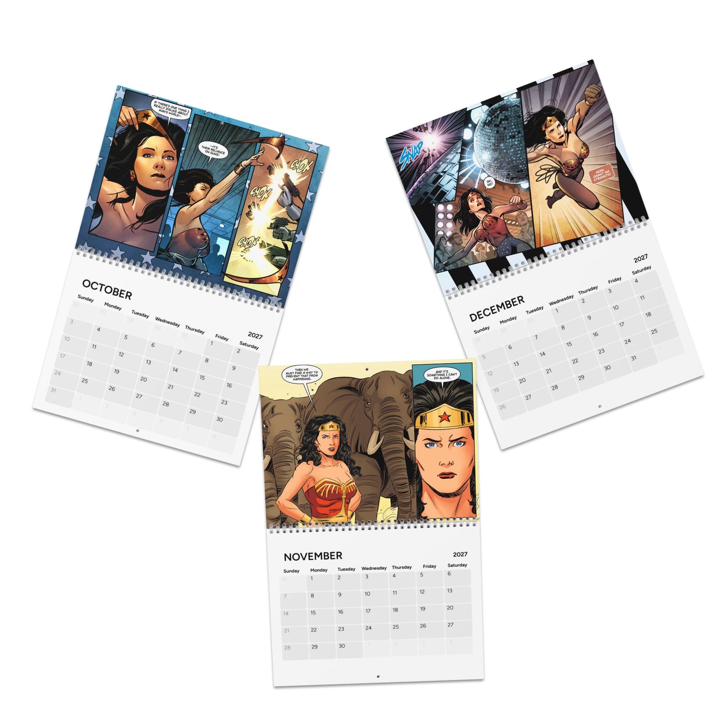 Wonder Woman '77 Calendar (2027) - Art Based on the 1970s Lynda Carter TV Series - DC Comics