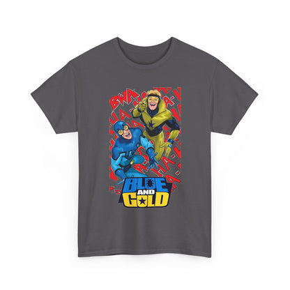 Booster Gold & Blue Beetle T-Shirt - DC Comics - Justice League International Members - Ted Kord