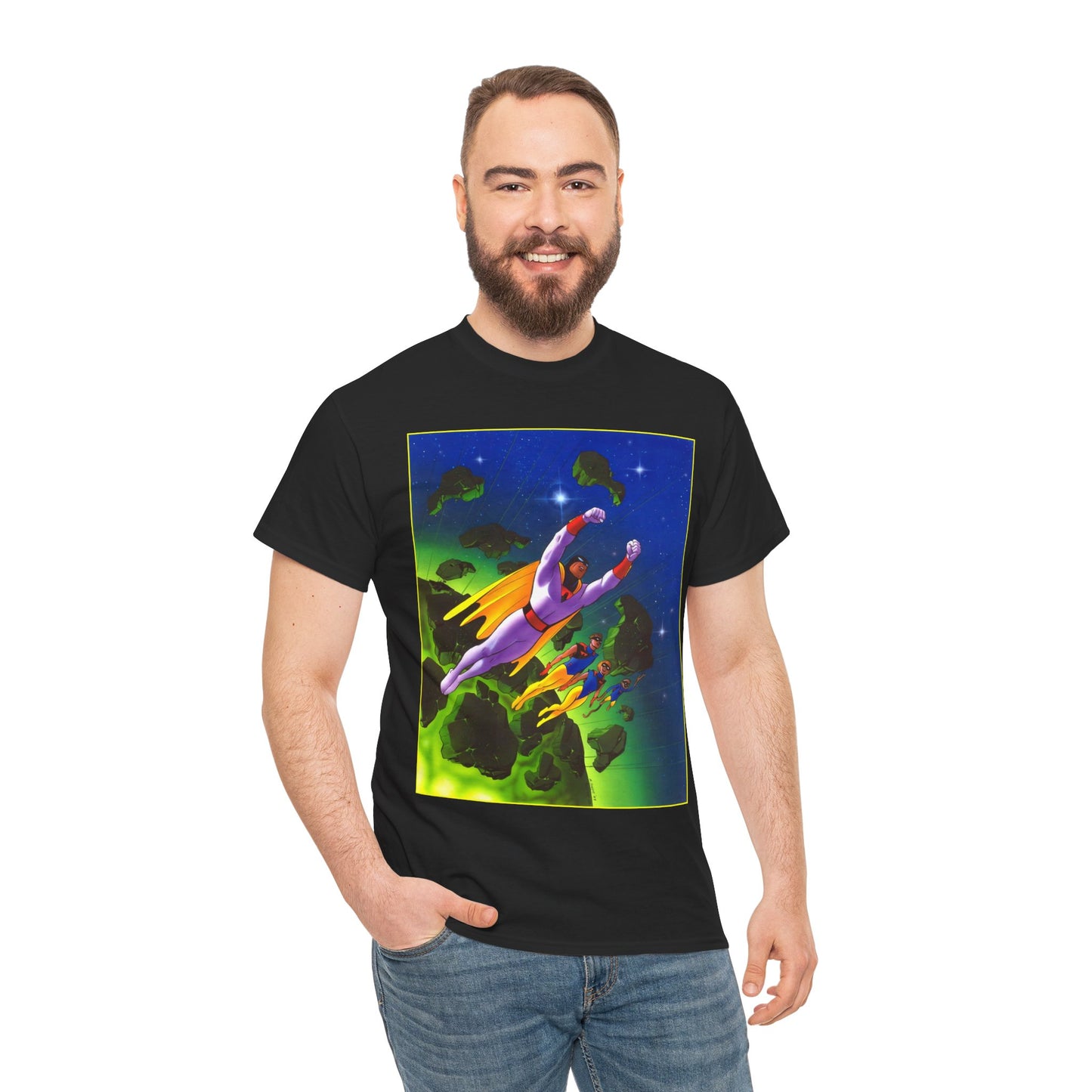Space Ghost T-Shirt - Steve Rude Art - Jan, Jace, Blip - Gorgeous Art of 1960s Cartoon Icon