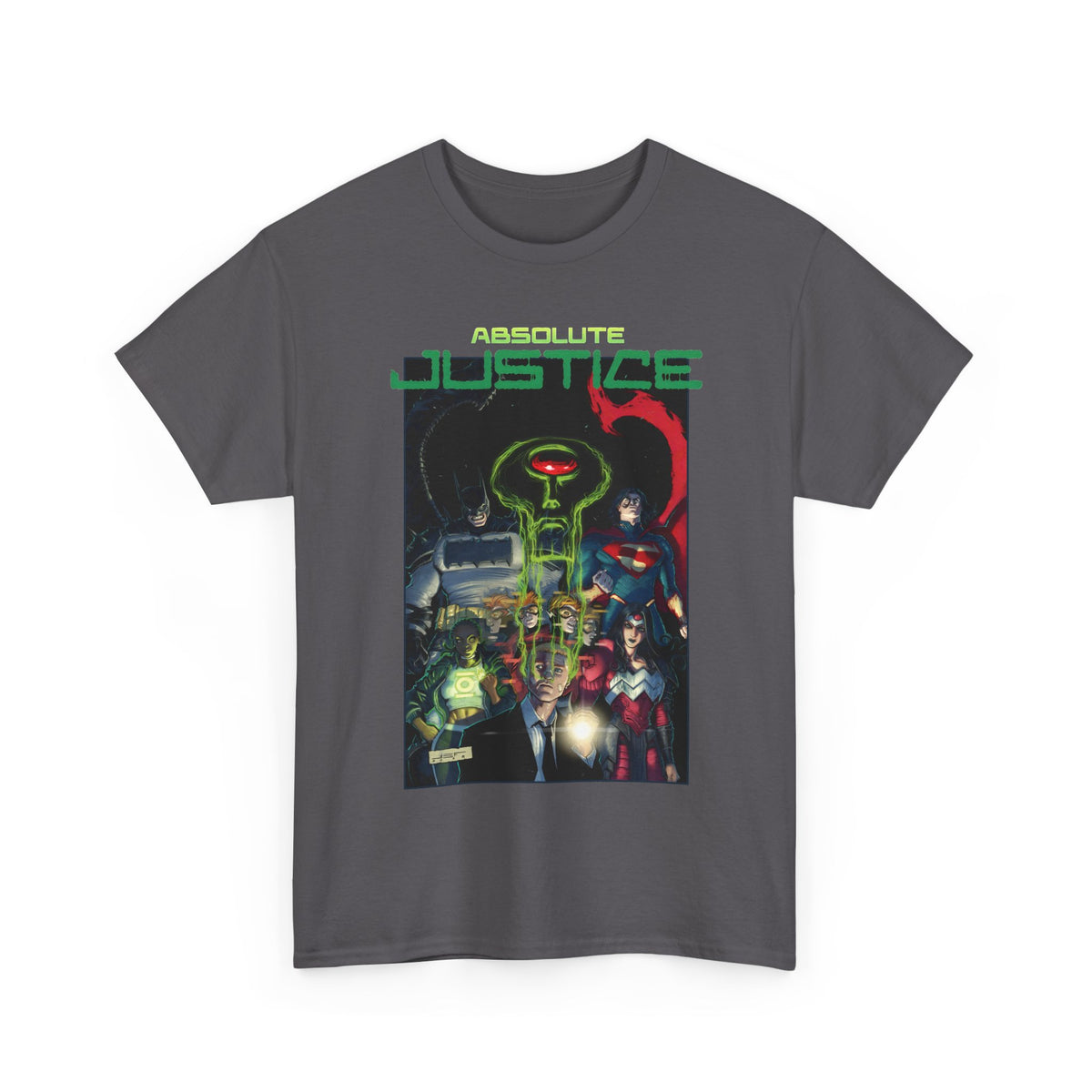 Absolute Justice T-Shirt - Juan Ferreyra Art - Superman Batman Wonder Woman Martian Manhunter - DC Comics
