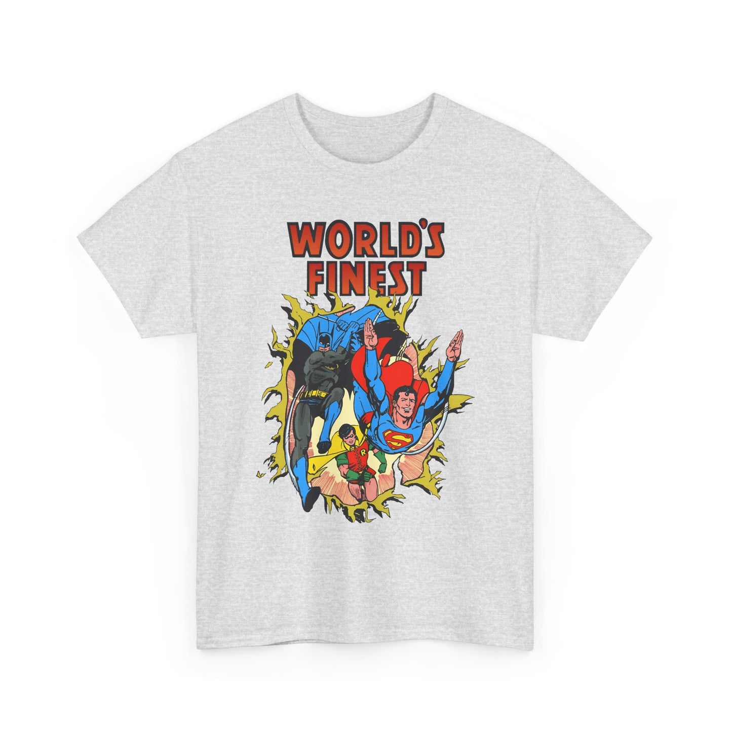 World's Finest T-Shirt - George Perez Art - Superman, Batman, Robin - DC Comics
