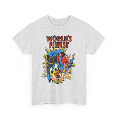 World's Finest T-Shirt - George Perez Art - Superman, Batman, Robin - DC Comics