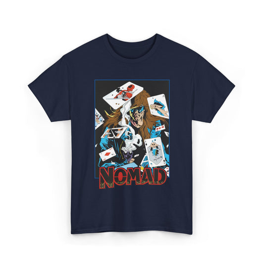 Nomad T-Shirt - S. Clarke Hawbaker, Mark McKenna Art - Jack Monroe - Playing Cards with Deadpool & Bushwacker - Marvel Comics