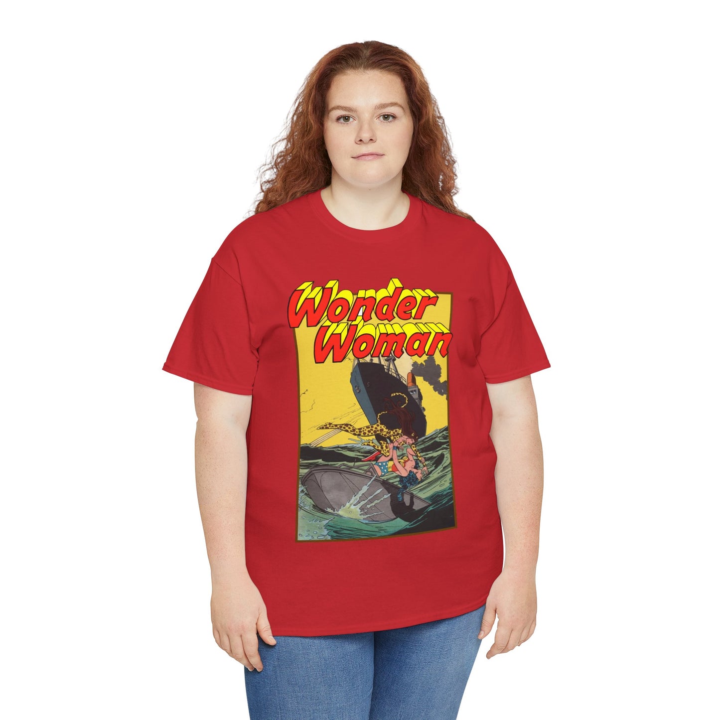 Wonder Woman Vs Cheetah T-Shirt - Rich Buckler & Dan Giordano Art - DC Comics