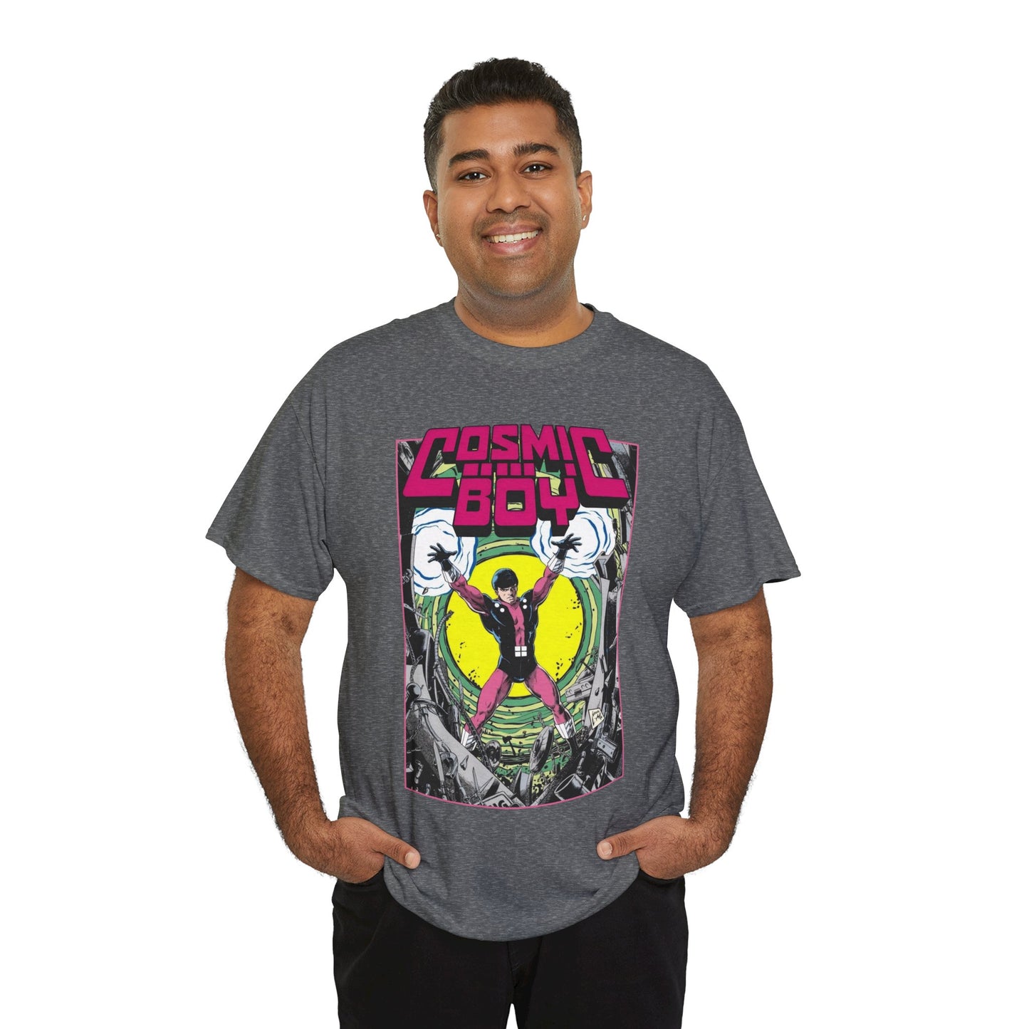 Cosmic Boy T-Shirt - Steve Lightle Art - Legion of Super-Heroes Founding Member - DC Comics