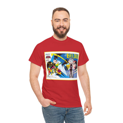 Batman & the Outsiders T-Shirt - Alan Davis Art - Promotional Poster - Looker, Halo, Katana, Geo-Force, Metamorpho, Black Lightning - DC Comics
