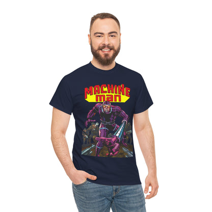 Machine Man T-Shirt - Jack Kirby Creation - Popular 1970s Hero - Marvel Comics