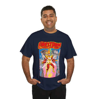 Fury of Firestorm T-Shirt - Pat Broderick Art - The Nuclear Man - Ronnie Raymond, Professor Martin Stein - DC Comics