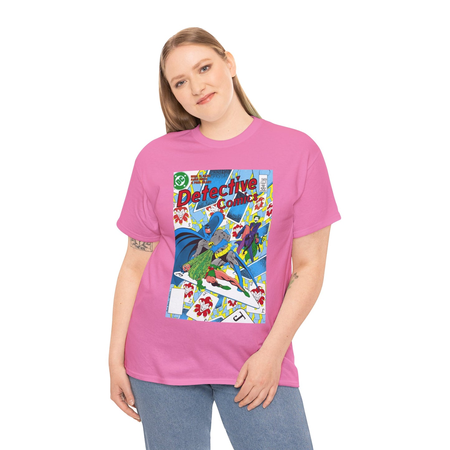 Detective Comics #569 T-Shirt - Alan Davis Art - Batman, Robin, Joker, Catwoman - DC Comics