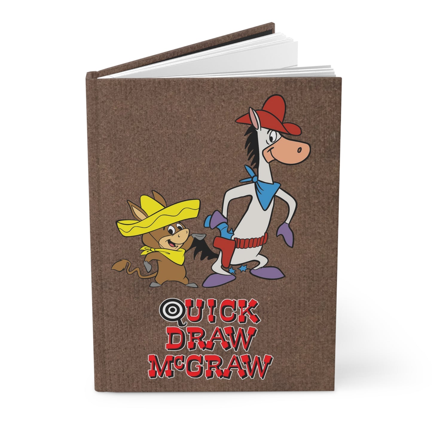 Quick Draw McGraw & Baba Looey Hardcover Journal - 150 Lined Pages - Beloved Hanna-Barbera Cartoon