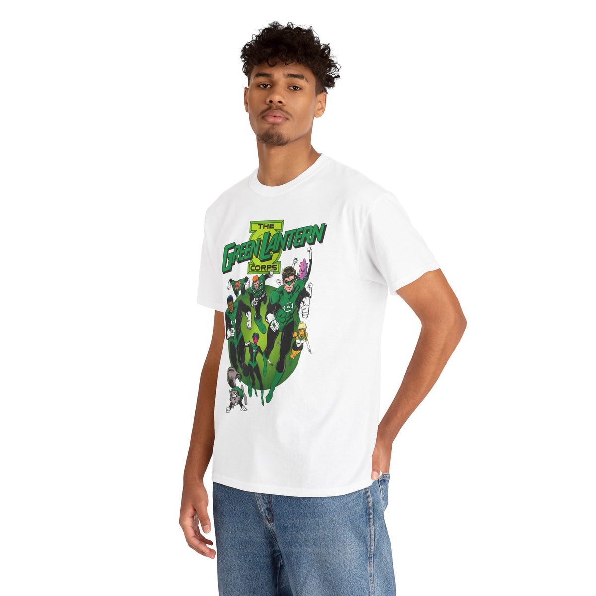 Green Lantern Corps T-Shirt - Joe Staton Art - Hal Jordan, John Stewart, Arisia, Kilowog, Katma Tui - DC Comics