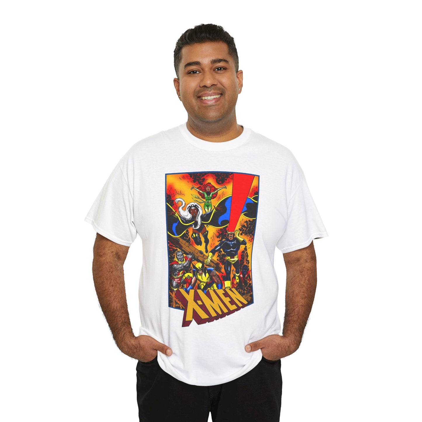 X-men T-Shirt - John Byrne Art - Phoenix, Wolverine, Cyclops, Storm, Nightcrawler, Colossus - Marvel Comics