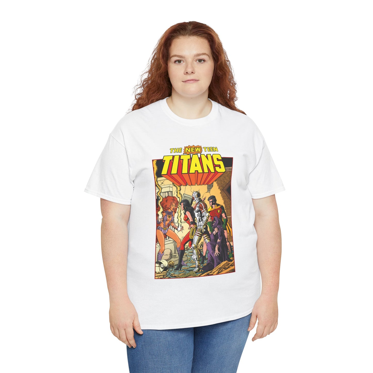 New Teen Titans T-Shirt - George Perez Art - #16 Cover - Wonder Girl, Robin, Starfire - DC Comics