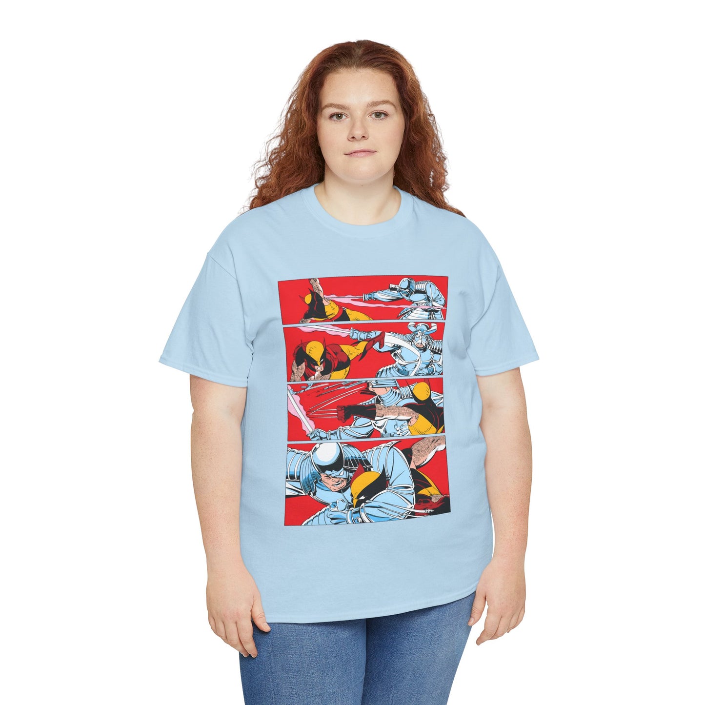 Wolverine Vs Silver Samurai Fight T-Shirt - Uncanny X-Men #173 - Marvel Comics