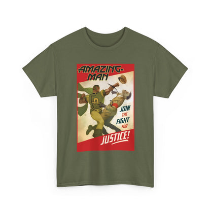 Amazing Man T-Shirt - All-Star Squadron - Join the Fight for Justice - DC Comics