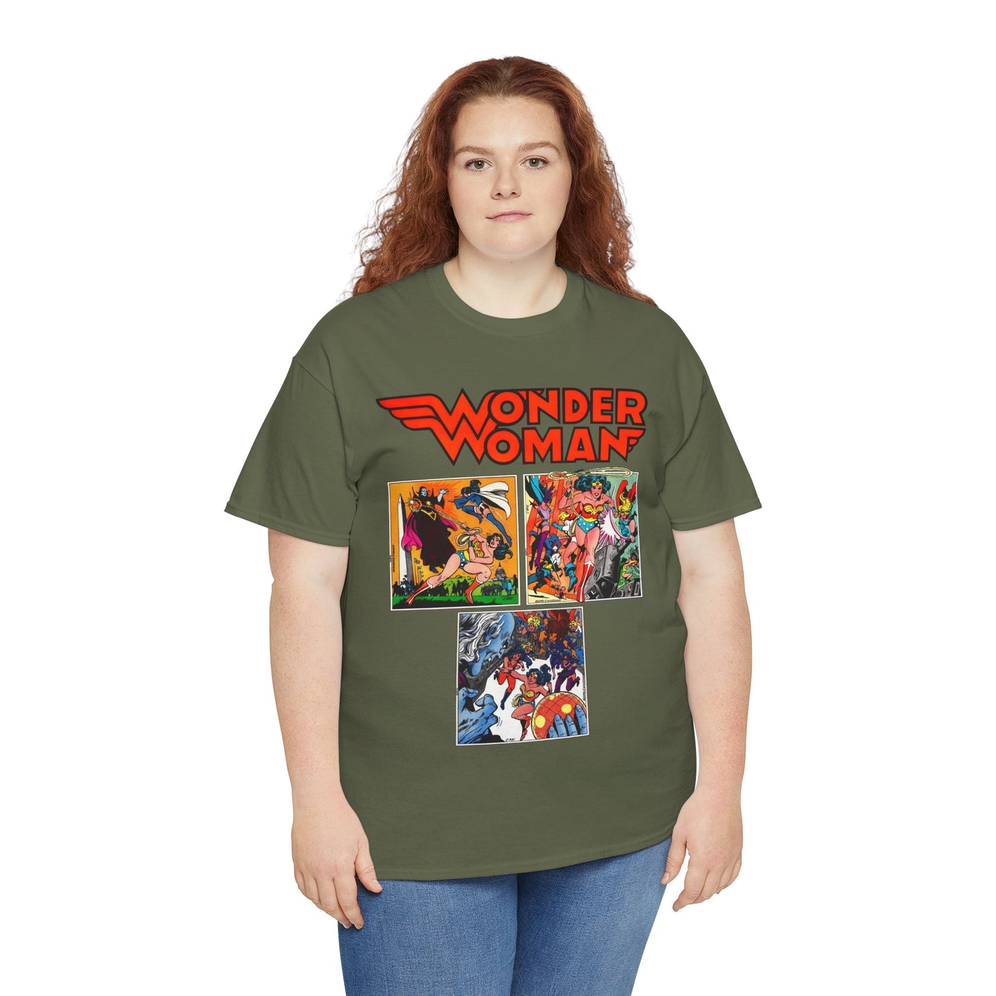 Wonder Woman T-Shirt - Ross Andru & Dick Giordano Art - Judgment in Infinity Story - Zatanna, Supergirl, Huntress, Power Girl, Raven, Wonder Girl, Starfire - DC Comics